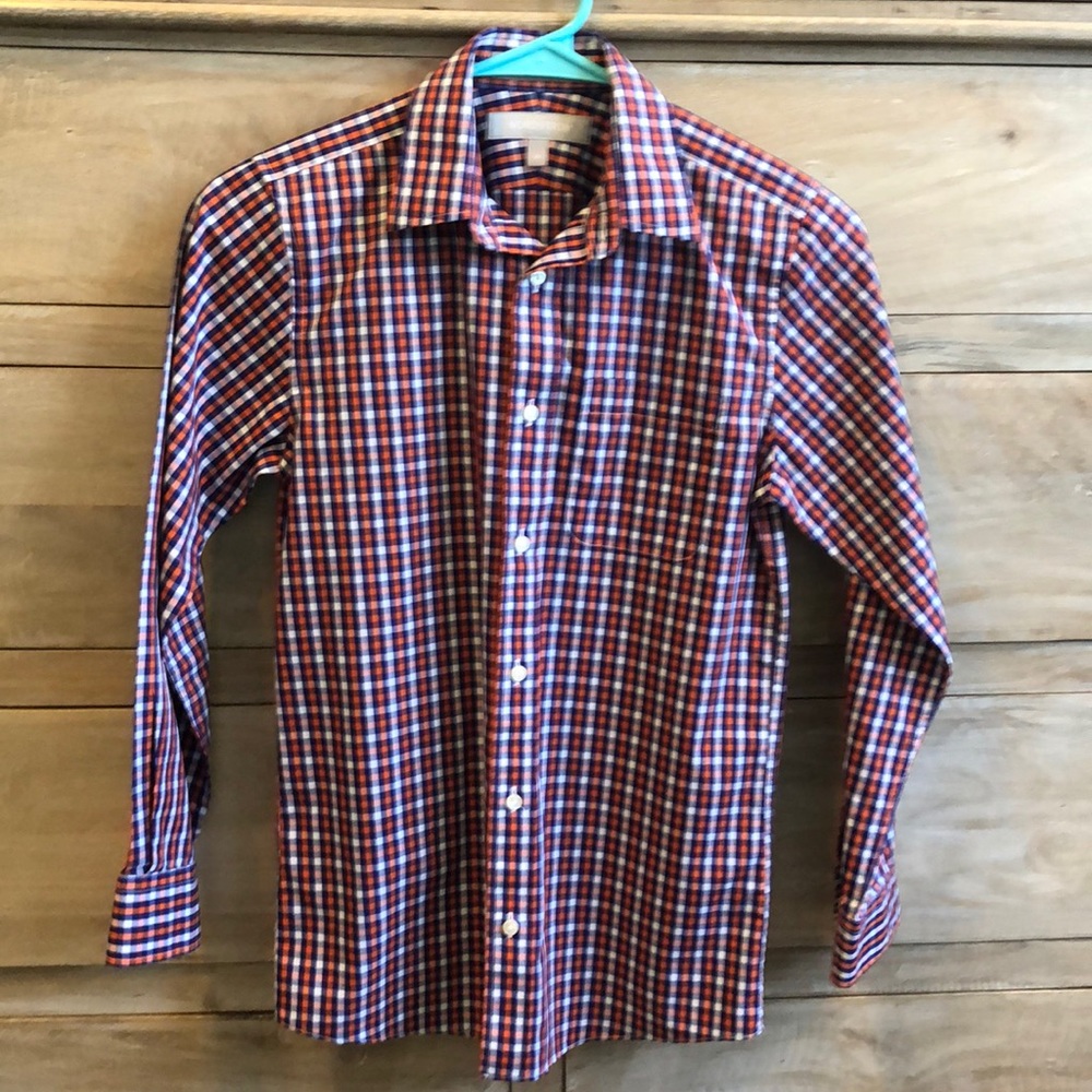 Boys 12 Button Down pocket dress shirt